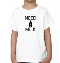 Load image into Gallery viewer, Need Beer Need Milk Mother and Son Matching T-Shirt- KidsFashionVilla
