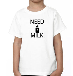 Need Beer Need Milk Mother and Son Matching T-Shirt- KidsFashionVilla