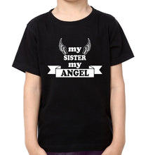 Load image into Gallery viewer, My Brother My Hero My Sister My Angel Brother-Sister Kid Half Sleeves T-Shirts -KidsFashionVilla
