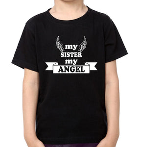 My Brother My Hero My Sister My Angel Brother-Sister Kid Half Sleeves T-Shirts -KidsFashionVilla