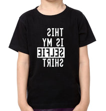 Load image into Gallery viewer, This Is My Selfie shirt Brother-Brother Kids Half Sleeves T-Shirts -KidsFashionVilla
