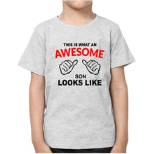 Load image into Gallery viewer, This is What An Awesome Mom Looks Like Mother and Son Matching T-Shirt- KidsFashionVilla
