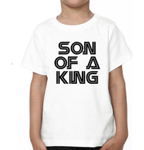 Load image into Gallery viewer, Father Of A Prince Son Of A King Father and Son Matching T-Shirt- KidsFashionVilla
