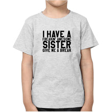 Load image into Gallery viewer, Awesome Sister Brother-Sister Kid Half Sleeves T-Shirts -KidsFashionVilla
