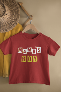 Mamas Boy Mother And Son Red Matching T-Shirt- KidsFashionVilla
