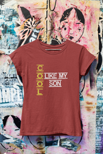 Load image into Gallery viewer, Cool Like My Mom Mother And Son Red Matching T-Shirt- KidsFashionVilla
