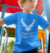Captain Marvel Logo Half Sleeves T-Shirt for Boy-KidsFashionVilla