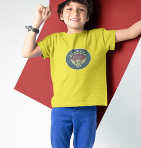Captain Marvel Logo Half Sleeves T-Shirt for Boy-KidsFashionVilla