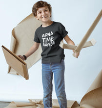 Load image into Gallery viewer, Apna Time Aayega Logo Half Sleeves T-Shirt for Boy-KidsFashionVilla
