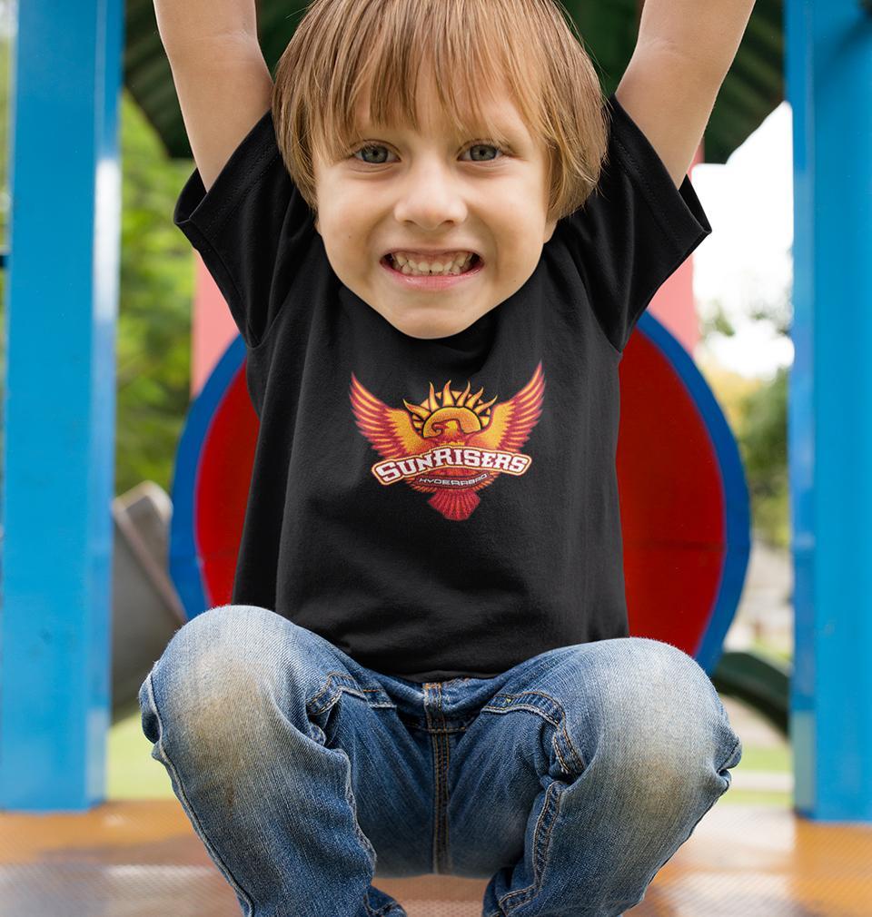 IPL SRH Sunrisers Hyderabad Half Sleeves T-Shirt for Boys and Kids-KidsFashionVilla
