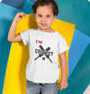 I Love Cricket Half Sleeves T-Shirt for Boys and Kids-KidsFashionVilla