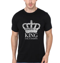 Load image into Gallery viewer, King Aka Daddy &amp; Daddy&#39;s Little Princess Father and Daughter Matching T-Shirt- KidsFashionVilla
