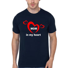 Load image into Gallery viewer, Mom In My Heart Kid in My Heart Mother and Son Matching T-Shirt- KidsFashionVilla
