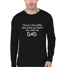 Load image into Gallery viewer, I Stole Daddy Heart Father and Daughter Matching Full Sleeves T-Shirt- KidsFashionVilla
