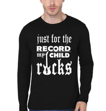 Load image into Gallery viewer, Dad Child Rocks Father and Daughter Matching Full Sleeves T-Shirt- KidsFashionVilla
