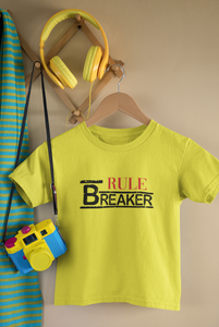 Rule Maker Mother And Son Yellow Matching T-Shirt- KidsFashionVilla
