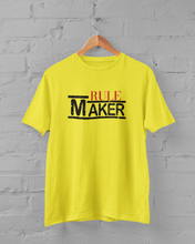 Load image into Gallery viewer, Rule Maker Mother And Son Yellow Matching T-Shirt- KidsFashionVilla
