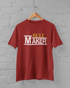 Rule Maker Mother And Son Red Matching T-Shirt- KidsFashionVilla