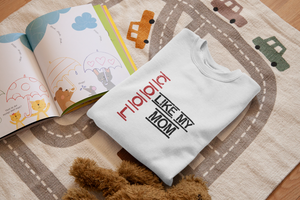 Cool Like My Mom Mother And Son White Matching T-Shirt- KidsFashionVilla