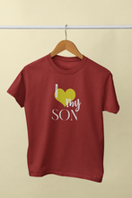 Load image into Gallery viewer, I Love My Mom Mother And Son Red Matching T-Shirt- KidsFashionVilla
