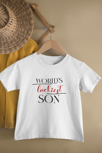 Load image into Gallery viewer, Luckiest Son Mother And Son White Matching T-Shirt- KidsFashionVilla
