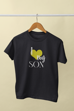Load image into Gallery viewer, I Love My Mom Mother And Son Black Matching T-Shirt- KidsFashionVilla
