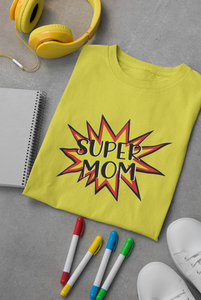 Super Son Mother And Son Yellow Matching T-Shirt- KidsFashionVilla