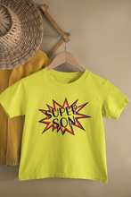 Load image into Gallery viewer, Super Son Mother And Son Yellow Matching T-Shirt- KidsFashionVilla
