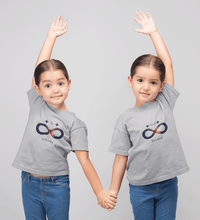 Load image into Gallery viewer, To Infinity And Beyond Sister-Sister Kids Half Sleeves T-Shirts -KidsFashionVilla
