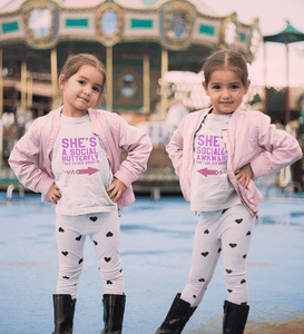 Social Sister-Sister Kids Half Sleeves T-Shirts -KidsFashionVilla