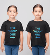 The Nice One The Nice Mean Sister-Sister Kids Half Sleeves T-Shirts -KidsFashionVilla