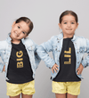Big Sister Lil Sister-Sister Kids Half Sleeves T-Shirts -KidsFashionVilla