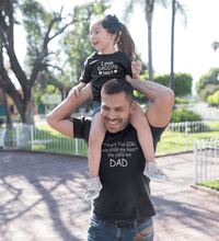 Load image into Gallery viewer, I Stole Daddy Heart Father and Daughter Matching T-Shirt- KidsFashionVilla

