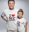 I Love My Dad & I Love My Daughter Father and Daughter Matching T-Shirt- KidsFashionVilla