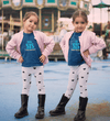 Big Sis Make The Rules Lil Sis Break The Rules Sister-Sister Kids Half Sleeves T-Shirts -KidsFashionVilla