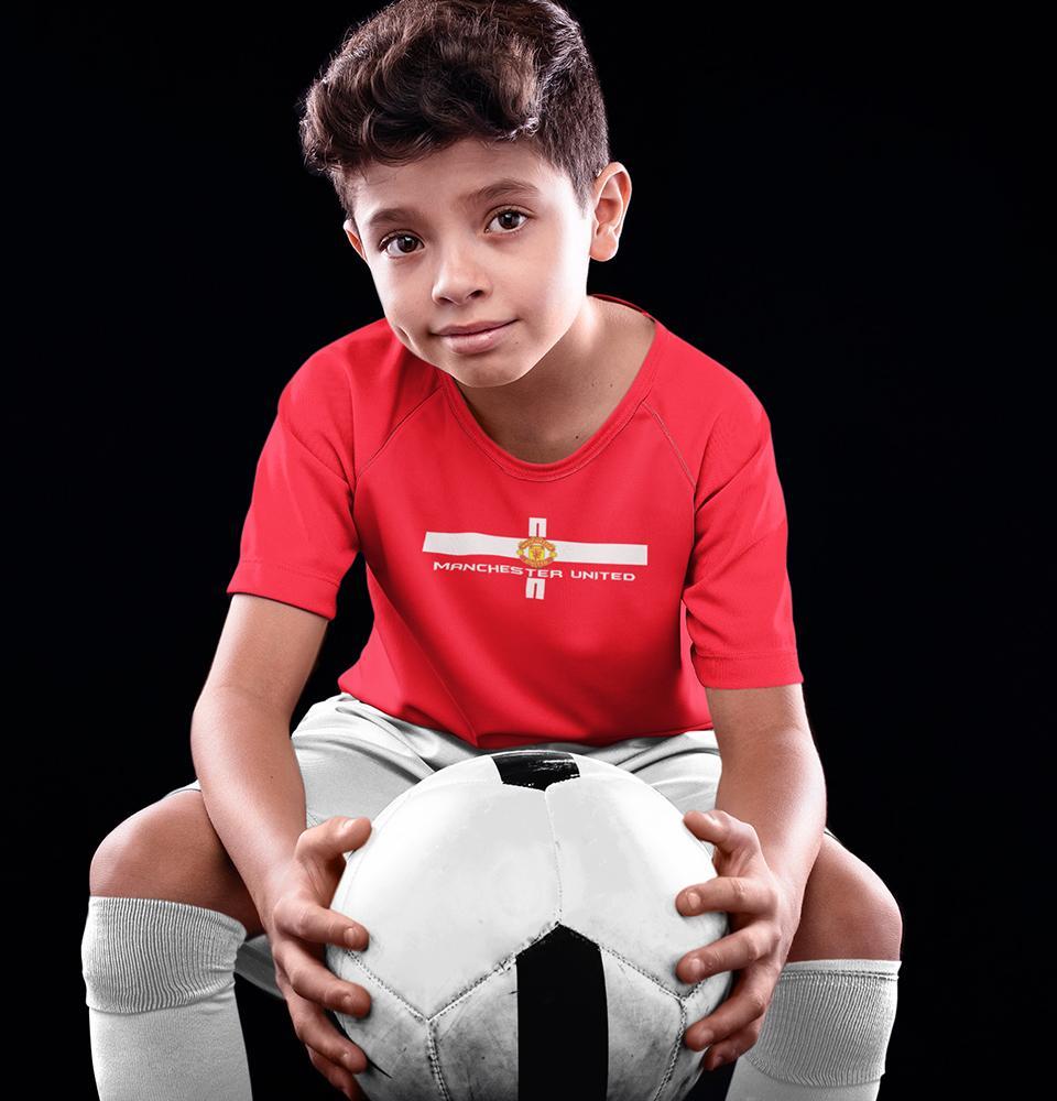 Manchester United Half Sleeves T-Shirt for Boy-KidsFashionVilla
