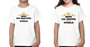 Best Brother Best Sister Brother-Sister Kid Half Sleeves T-Shirts -KidsFashionVilla