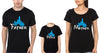 Father Mother Prince Family Half Sleeves T-Shirts-KidsFashionVilla
