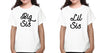 Big Sis Lil Sis Sister-Sister Kids Half Sleeves T-Shirts -KidsFashionVilla