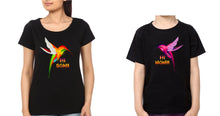 Load image into Gallery viewer, Hi Mom Hi Son Mother and Son Matching T-Shirt- KidsFashionVilla

