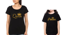 Load image into Gallery viewer, Queen Princess Mother and Daughter Matching T-Shirt- KidsFashionVilla
