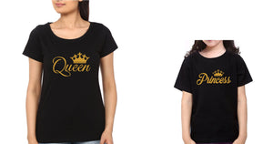 Queen Princess Mother and Daughter Matching T-Shirt- KidsFashionVilla
