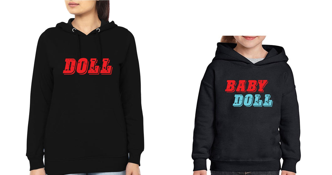 Doll Baby Doll Mother and Daughter Matching Hoodies- KidsFashionVilla