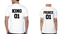 Load image into Gallery viewer, King 01 Prince 01 Father and Son Matching T-Shirt- KidsFashionVilla
