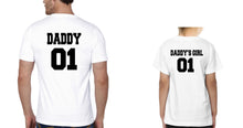 Load image into Gallery viewer, Daddy 01 Daddy&#39;s girl 01 Father and Daughter Matching T-Shirt- KidsFashionVilla
