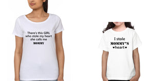 I Stole Mommy's Heart Mother and Daughter Matching T-Shirt- KidsFashionVilla