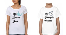 Load image into Gallery viewer, My Strogest Mommy  My Brave Son Mother and Son Matching T-Shirt- KidsFashionVilla
