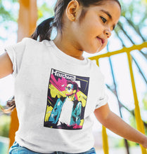 Load image into Gallery viewer, Hardwell abstract Half Sleeves T-Shirt For Girls -KidsFashionVilla
