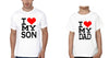I Love My Dad I Love My Son Father and Son Matching T-Shirt- KidsFashionVilla