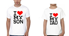 Load image into Gallery viewer, I Love My Dad I Love My Son Father and Son Matching T-Shirt- KidsFashionVilla
